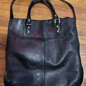Kate Spade Black Leather Tote Bag